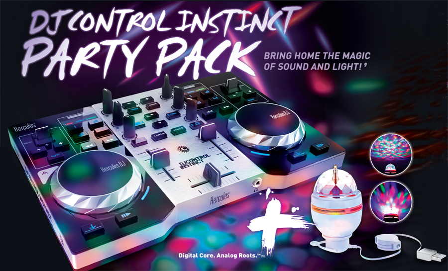 HERCULES Instinct S Series Party Pack DJ-Controller