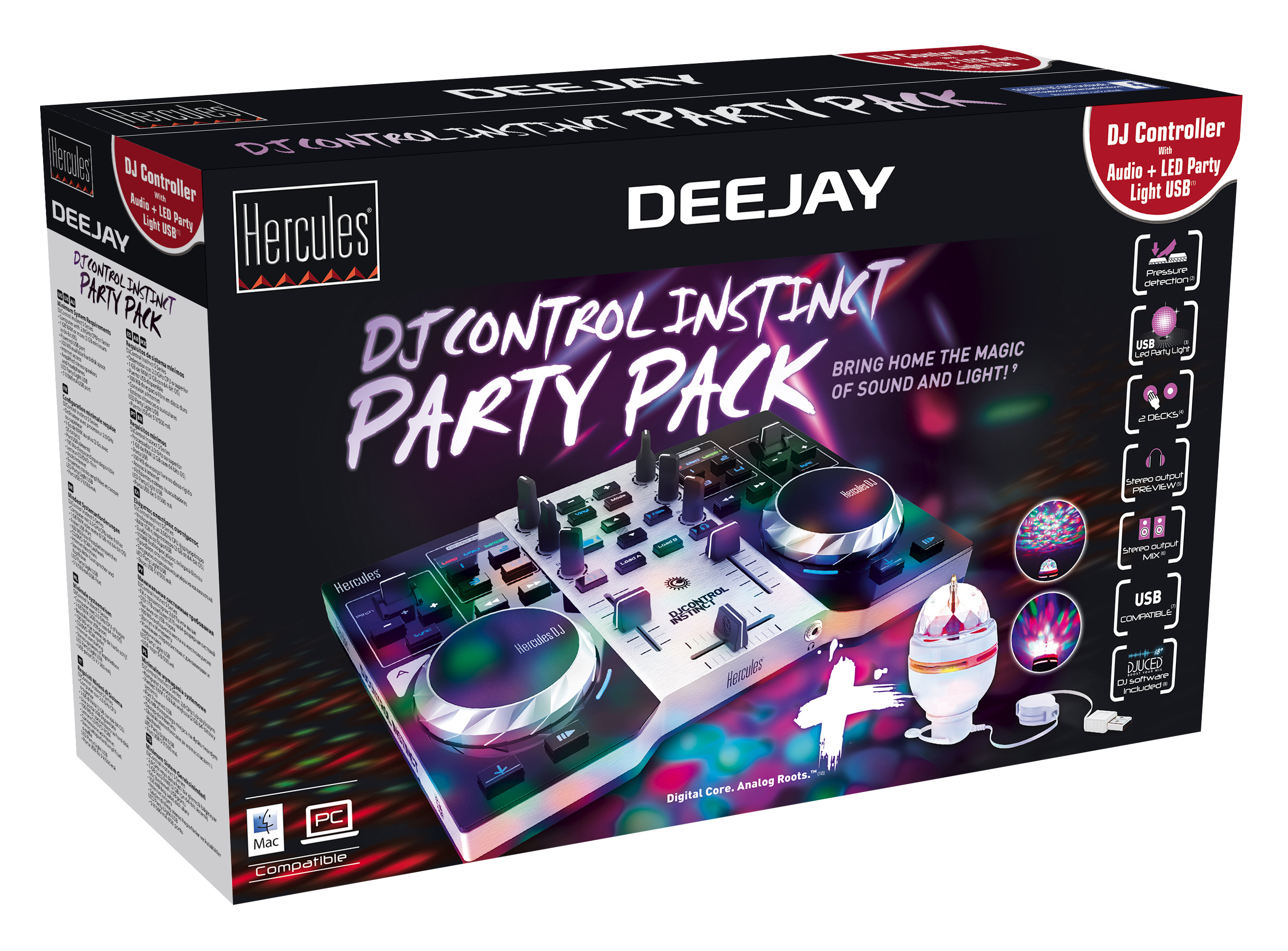 HERCULES Instinct S Series Party Pack DJ-Controller