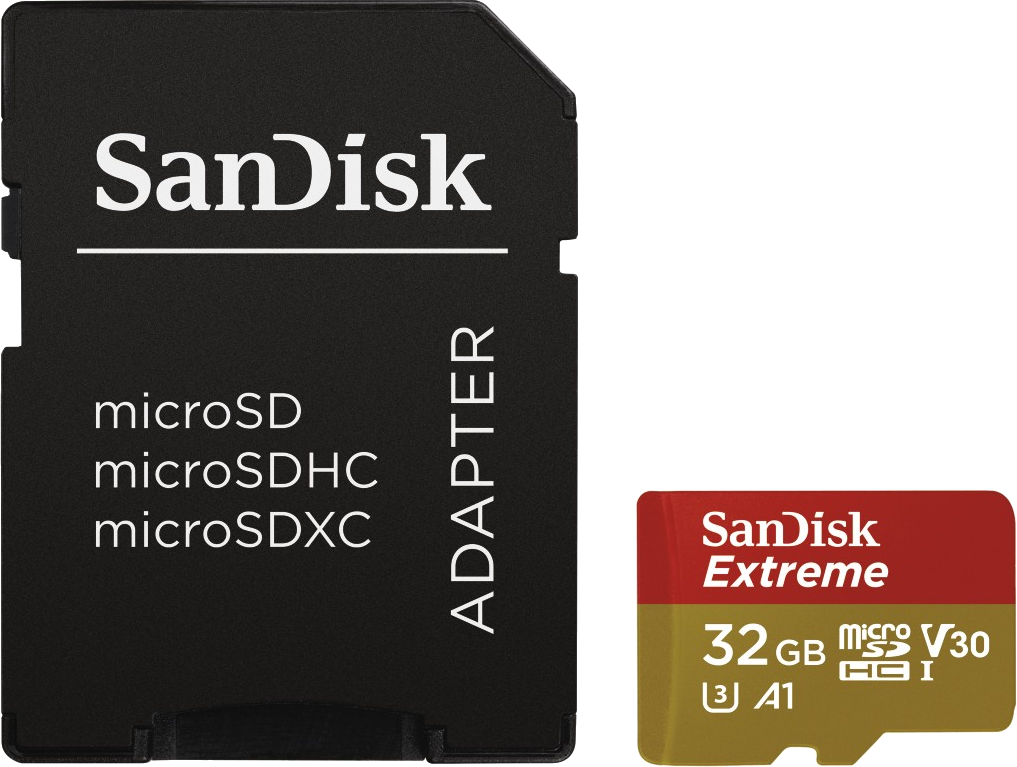 SANDISK microSDHC 32GB Extreme UHS-I + adapter (173420) (SDSQXAF-032G-GN6MA)