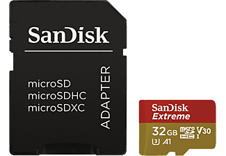 SANDISK microSDHC 32GB Extreme UHS-I + adapter (173420) (SDSQXAF-032G-GN6MA)