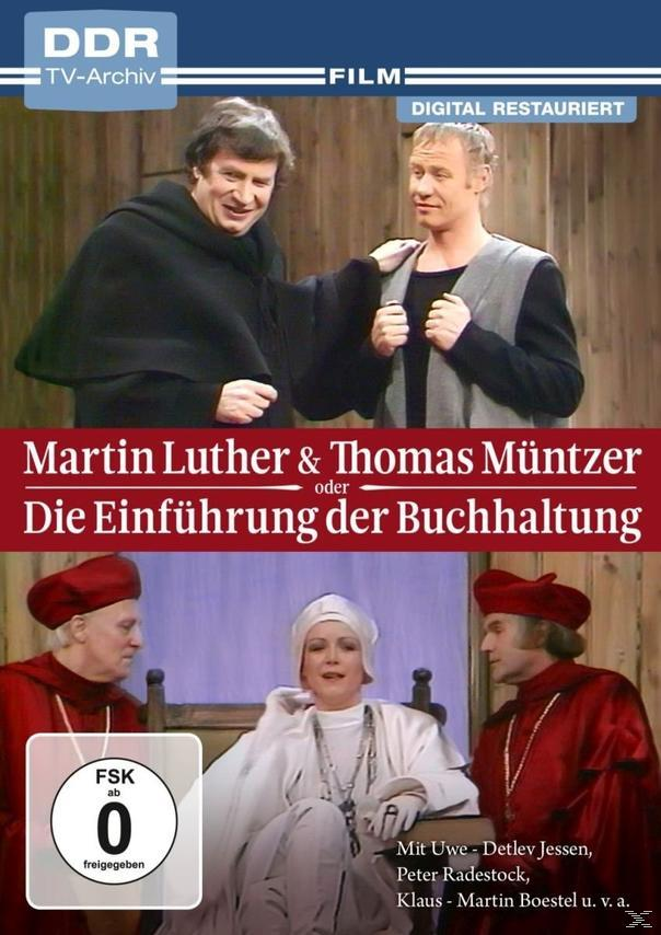 Filmposter: Martin Luther & Thomas Müntzer. Mehrere Personen sind in historischer Kleidung gekleidet.
