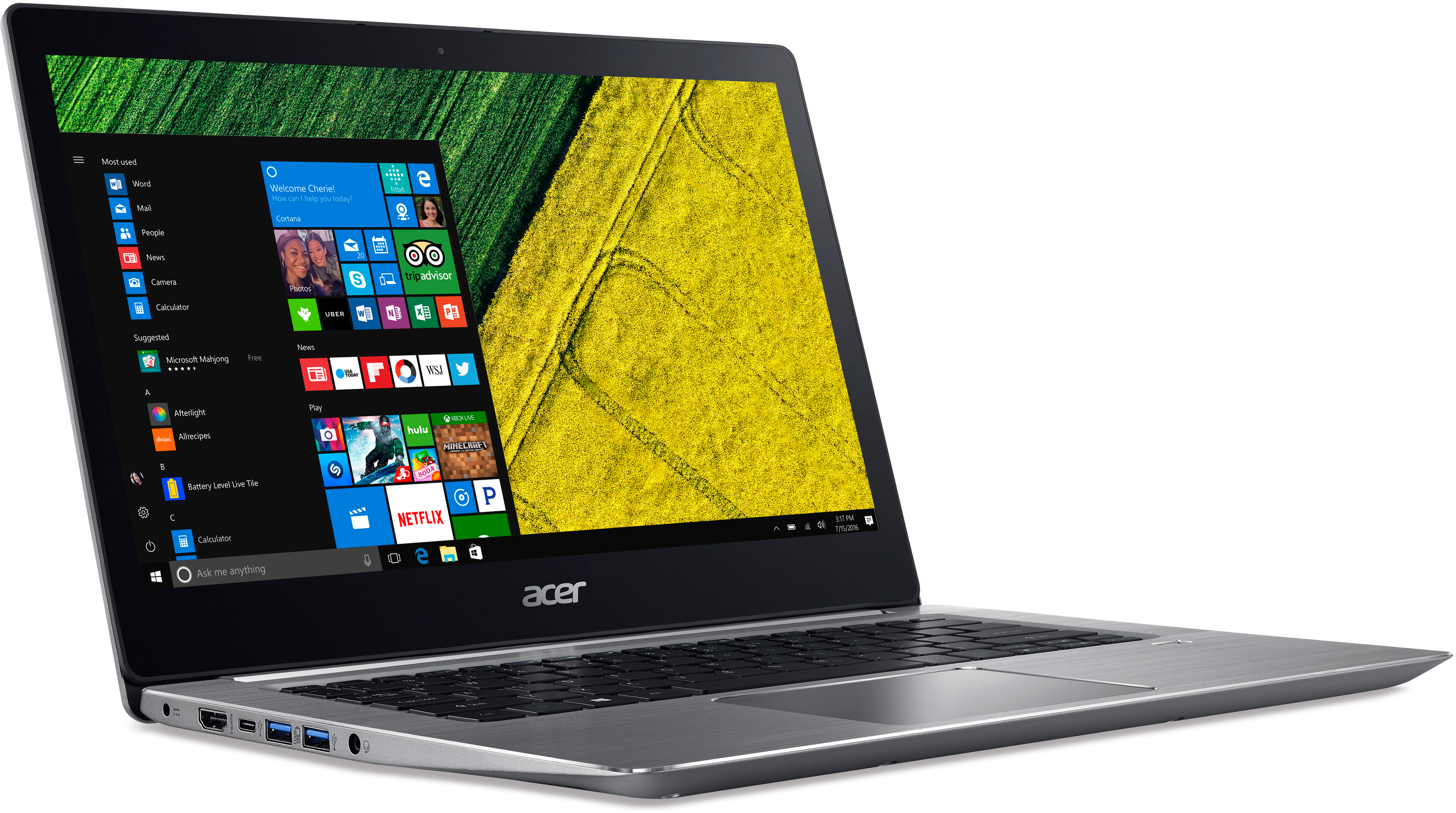 ACER Notebook Swift 3 SF314-52G-53XS, silber (NX.GQUEG.005) Notebook, 14 Zoll, Full-HD, Intel® Core™ i5-8250U Prozessor
(6MB Cache, bis zu 3.40 GHz), 8 GB, 512 GB SSD