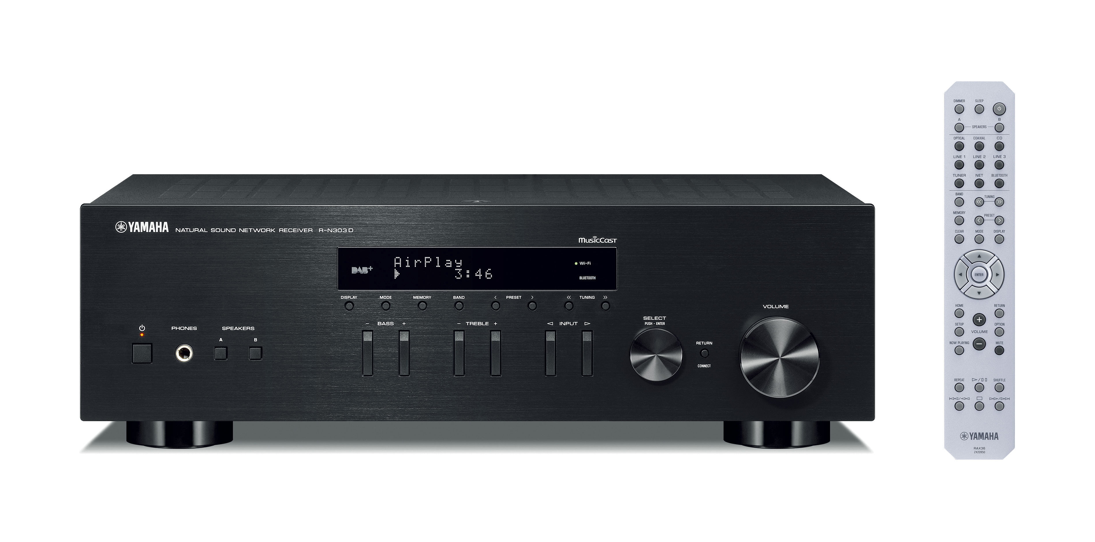YAMAHA R-N303D Stereo Receiver (2 Kanäle, Schwarz)