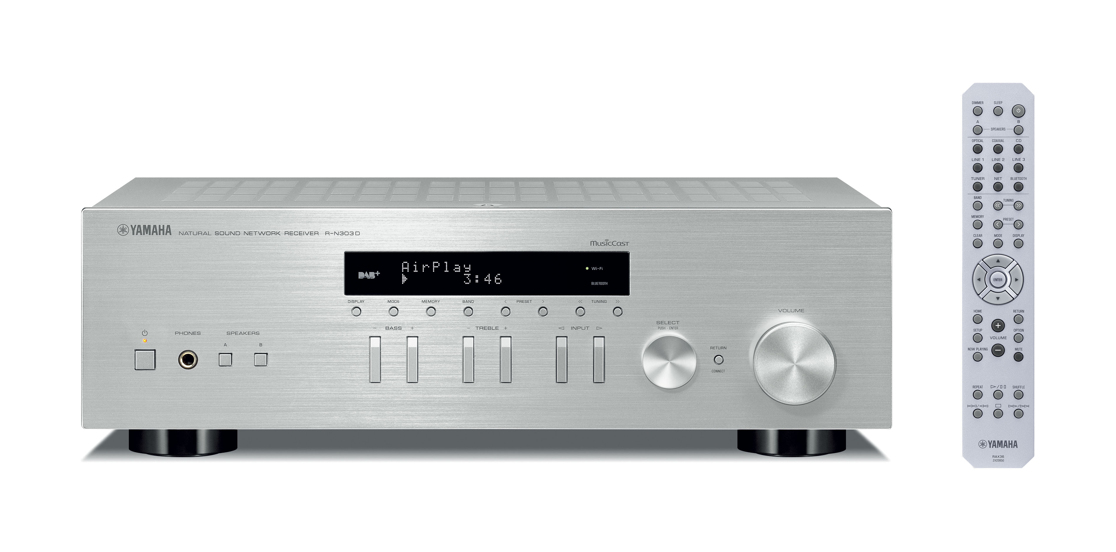 Kanäle, Silber) YAMAHA Receiver (2 Stereo R-N303D