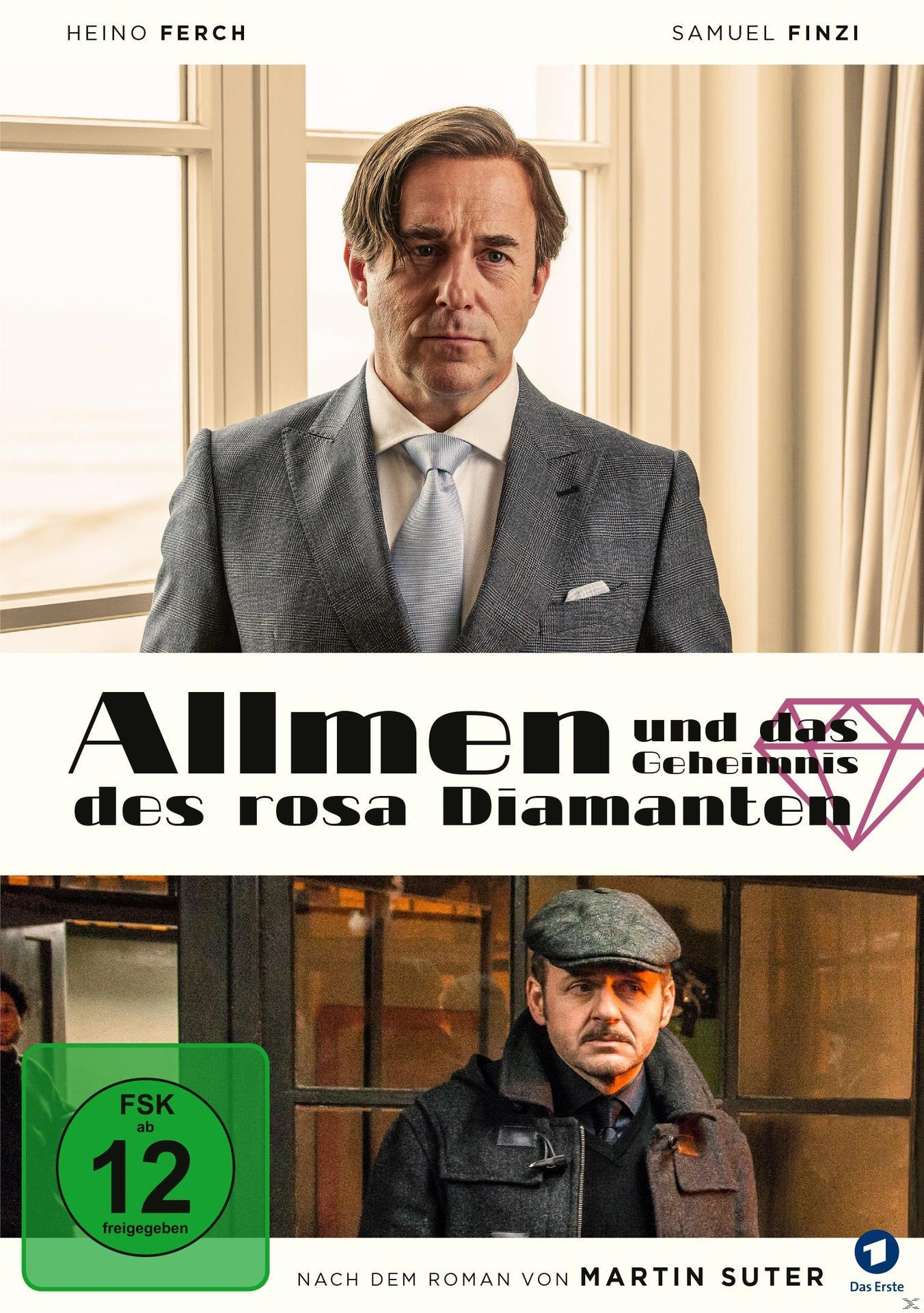 Filmposter mit zwei Männern und deutschem Text: Allmen und das Geheimnis...
