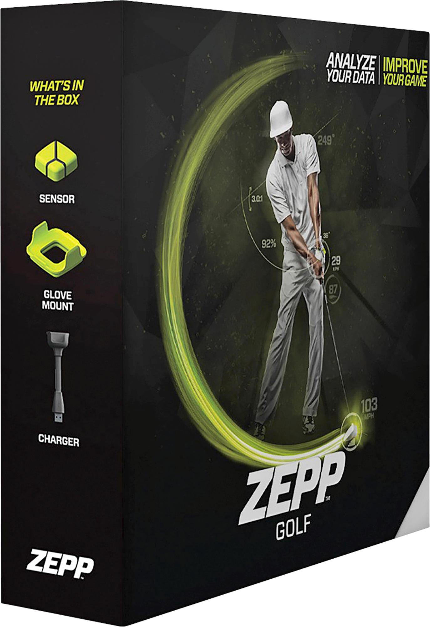 Sensor de movimiento para jugadores de golf - Zepp ZA1G2EU, para smartphone y tablets, verde