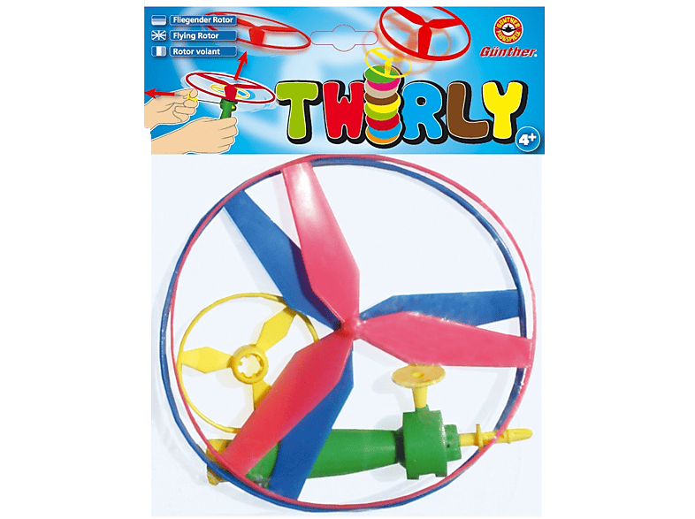 GÜNTHER Flugkreisel 2 Roto Flugspiel Mehrfarbig Twirly
