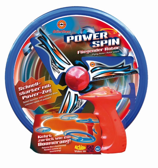 Mehrfarbig GÜNTHER Flugspiel Propeller Power Spin