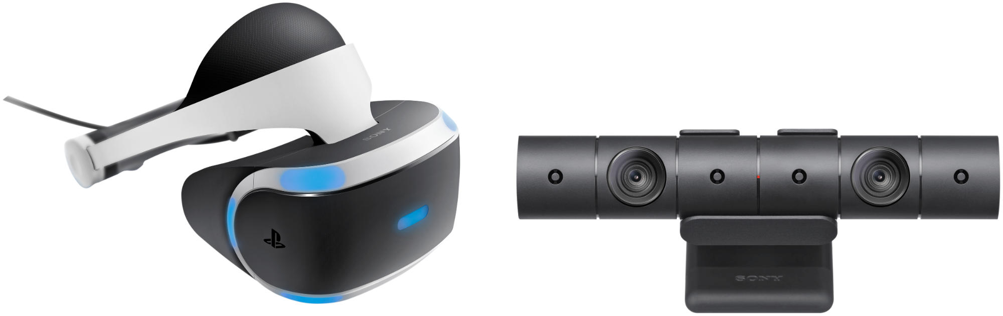 SONY PlayStation VR + Move Motion Controllers + Camera + VR Worlds Virtual Reality Brille