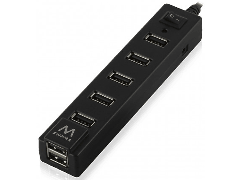 EMINENT USB-Hub USB 2.0 7-poorts + schakelaar (EW1130)