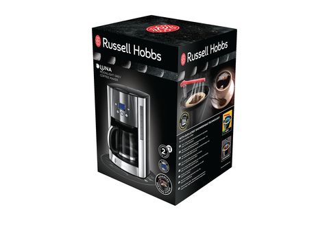 RUSSELL HOBBS | Moonlight Edelstahl/Grau Glaskanne SATURN Grey Kaffeemaschine in Edelstahl/Grau 23241-56 kaufen mit Kaffeemaschine Luna
