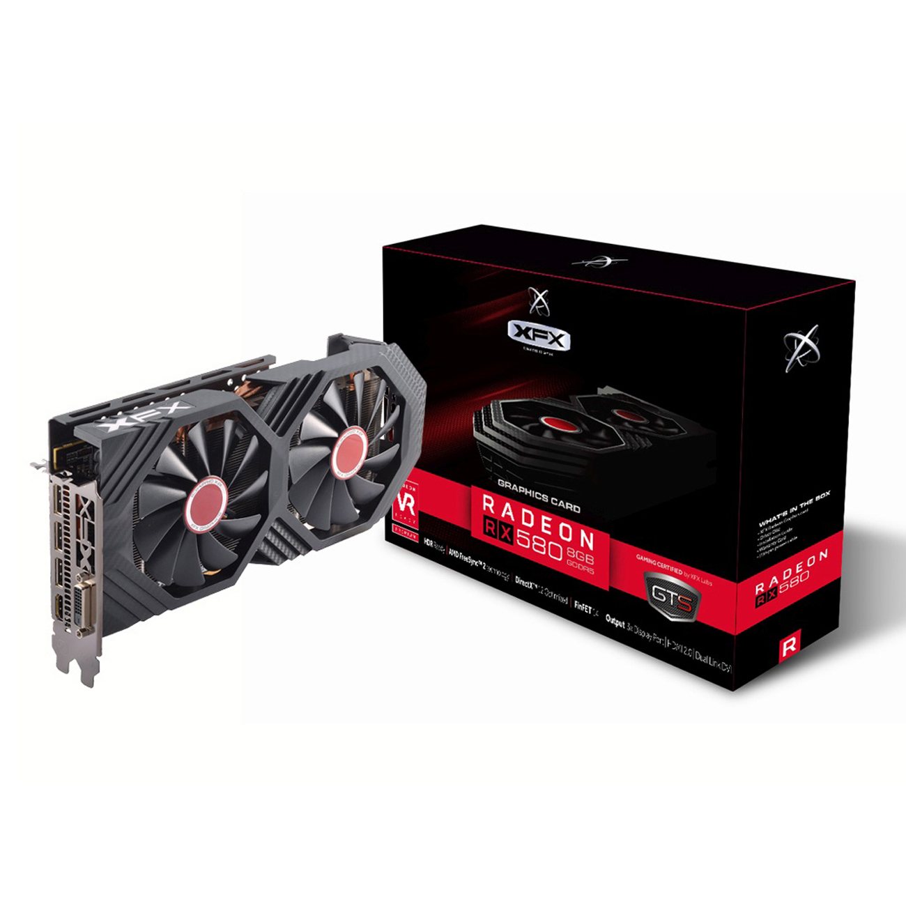 XFX Radeon RX 580 GTS XXX Edition 8GB (RX-580P8DFD6) (AMD, Grafikkarte)