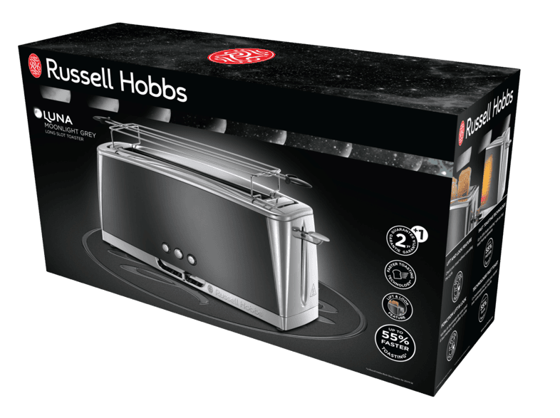 Acquistare RUSSELL HOBBS Russell Hobbs Luna Moonlight Grey - Tostapane -  1420 W - Grigio tostapane