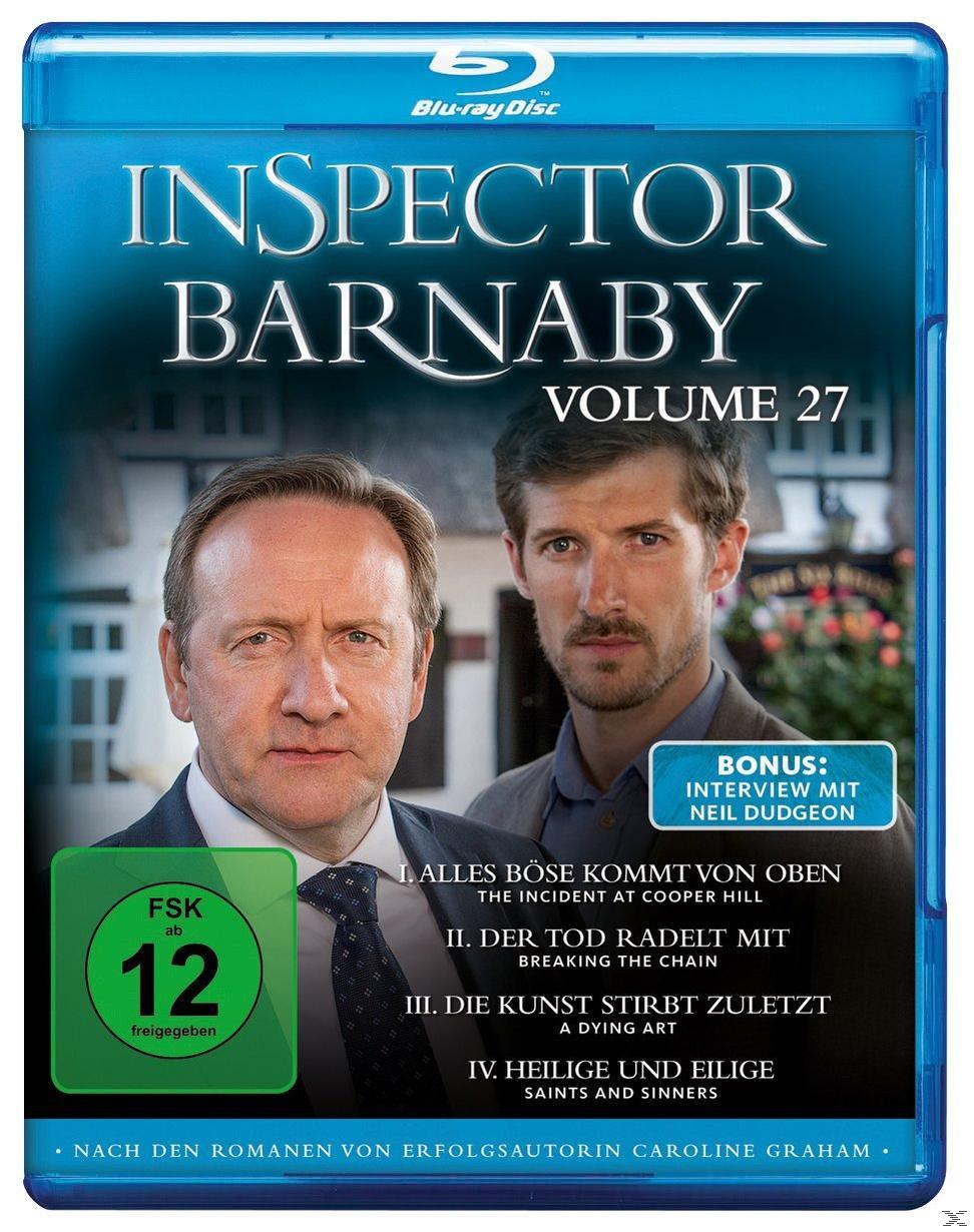 DVD-Cover: Zwei Männer in Anzügen. Text: Inspector Barnaby. Anderer Text listet Episodentitel auf.