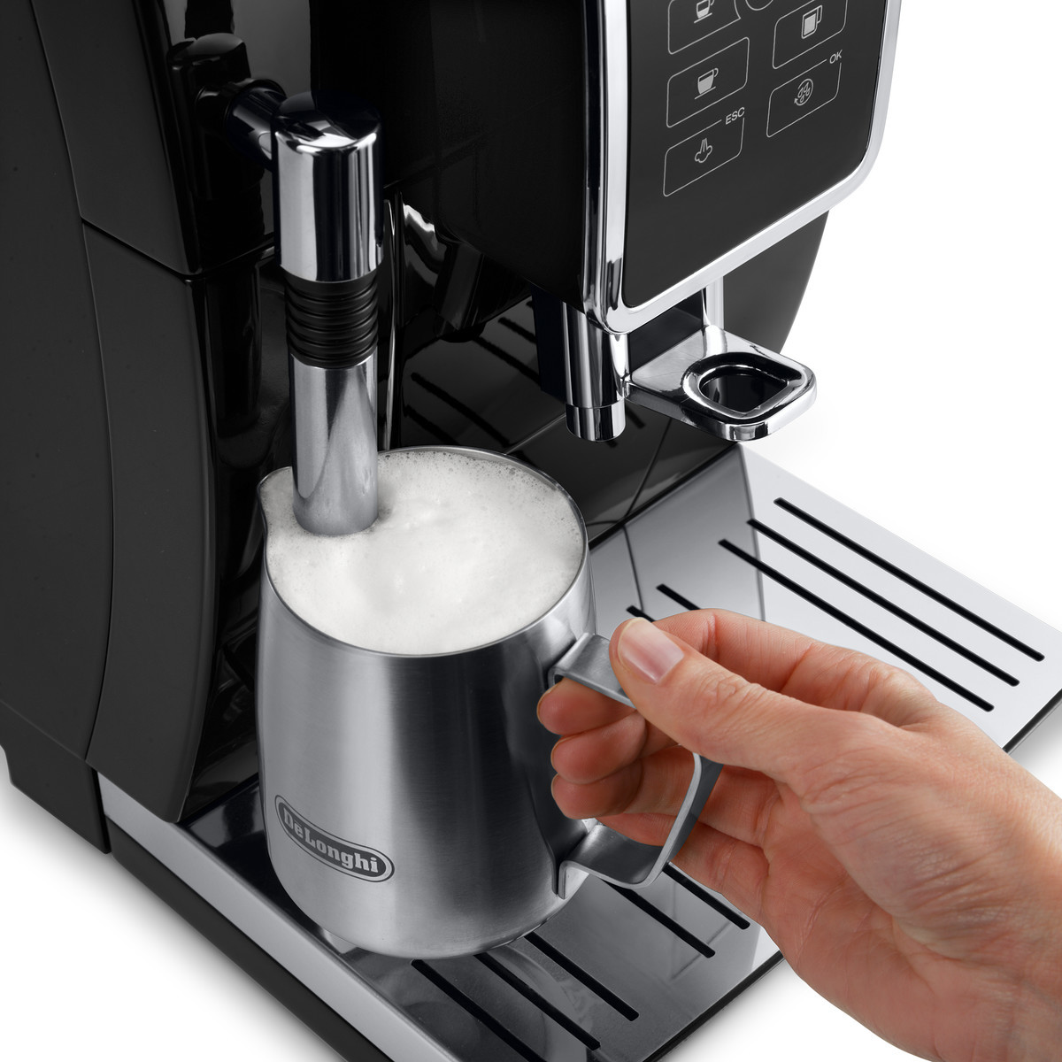 Dinamica Schwarz ECAM350.15.B Kaffeevollautomat DELONGHI