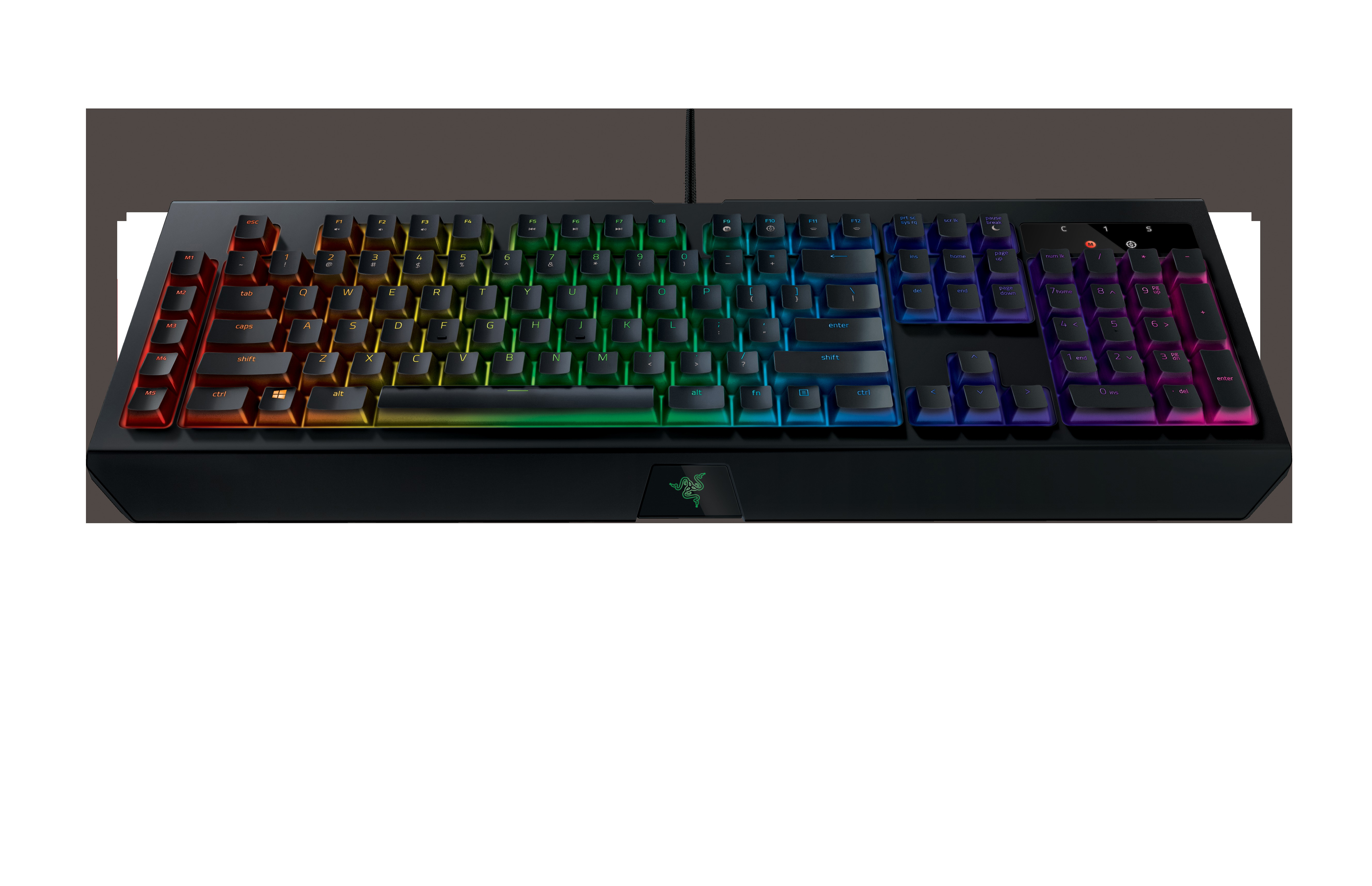 RAZER BlackWidow Chroma V2, Gaming Tastatur, Mechanisch, Razer Yellow, kabelgebunden, Schwarz