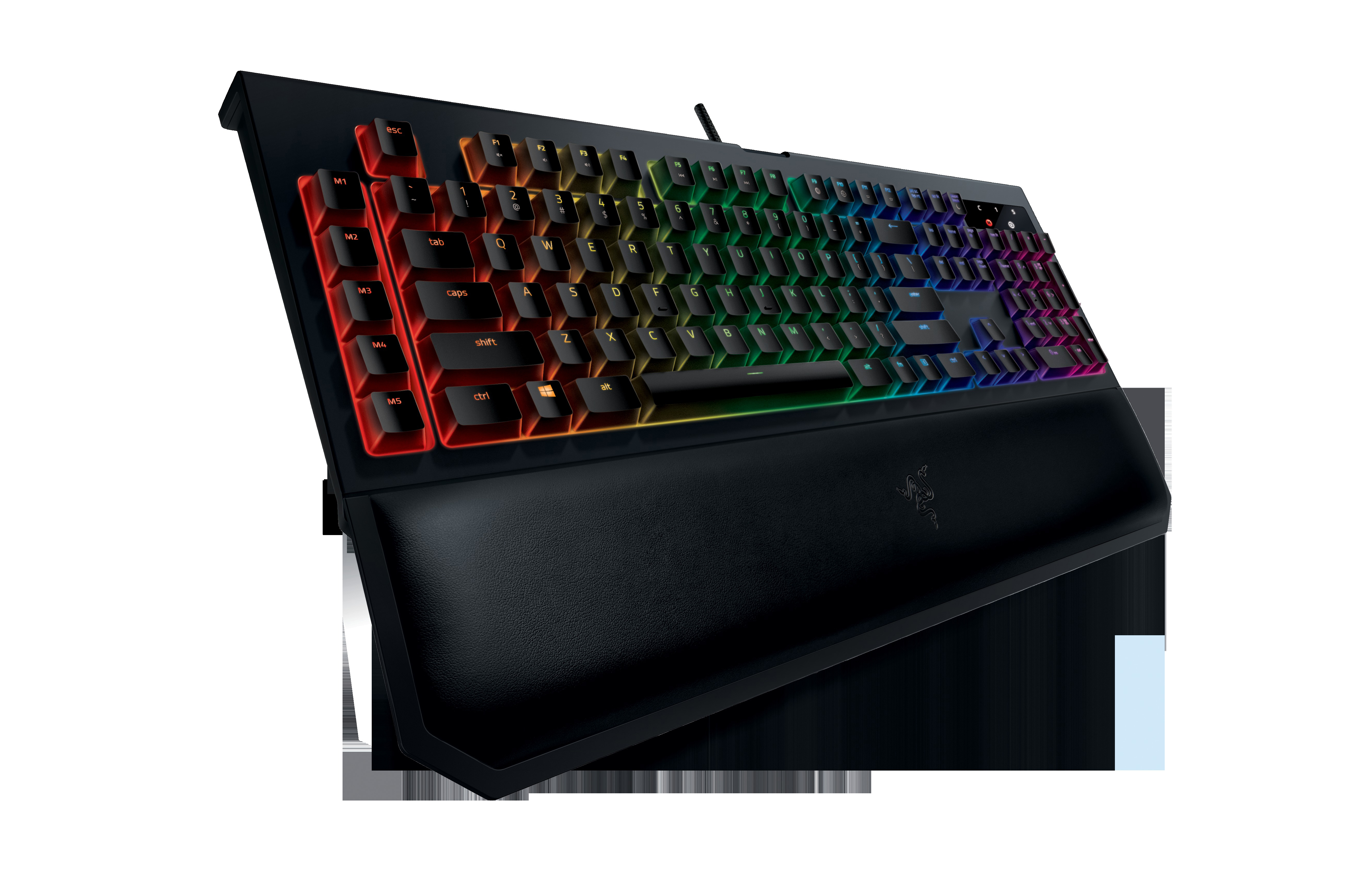 RAZER BlackWidow Chroma V2, Gaming Tastatur, Mechanisch, Razer Yellow, kabelgebunden, Schwarz