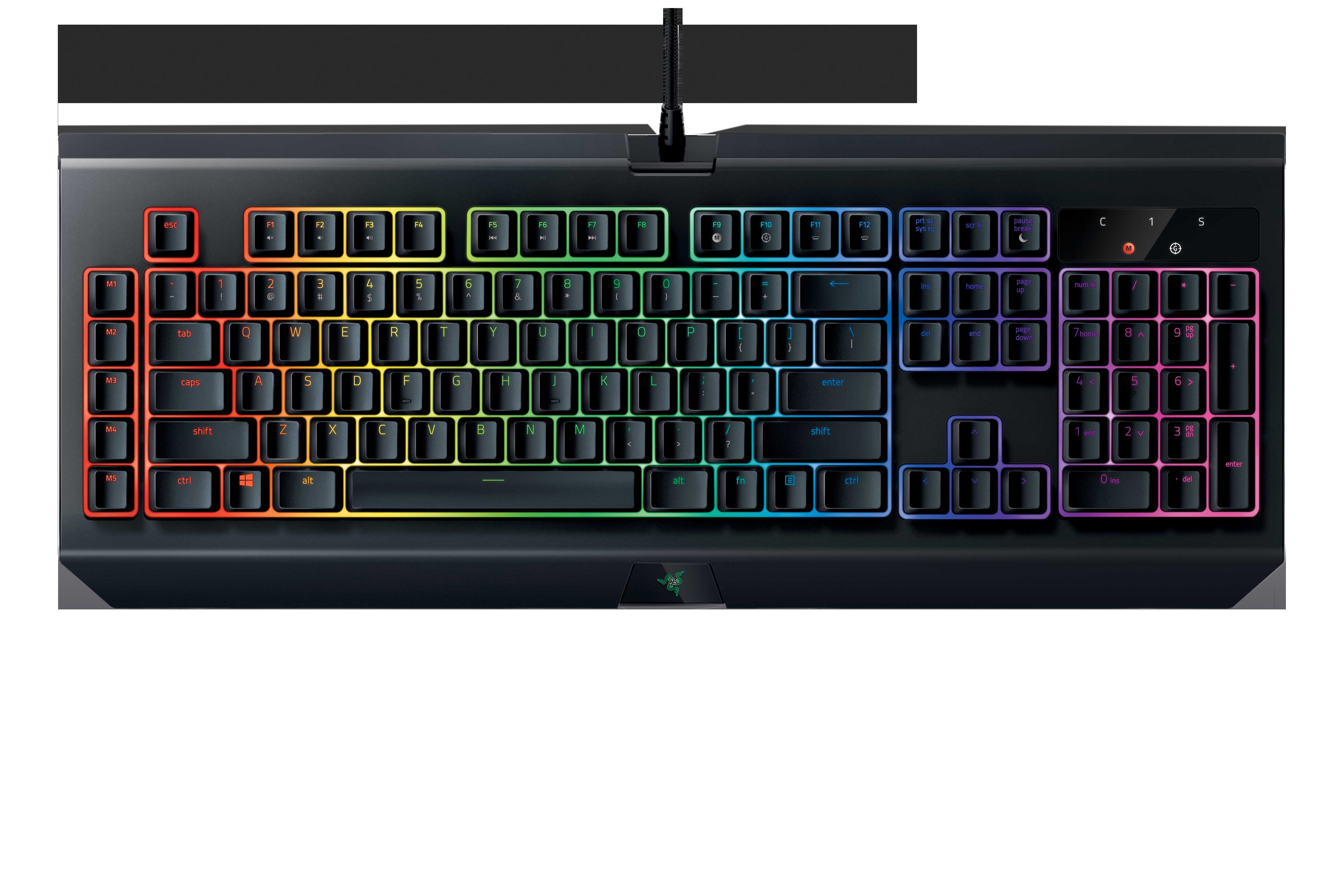 RAZER BlackWidow Chroma V2, Gaming Tastatur, Mechanisch, Razer Yellow, kabelgebunden, Schwarz