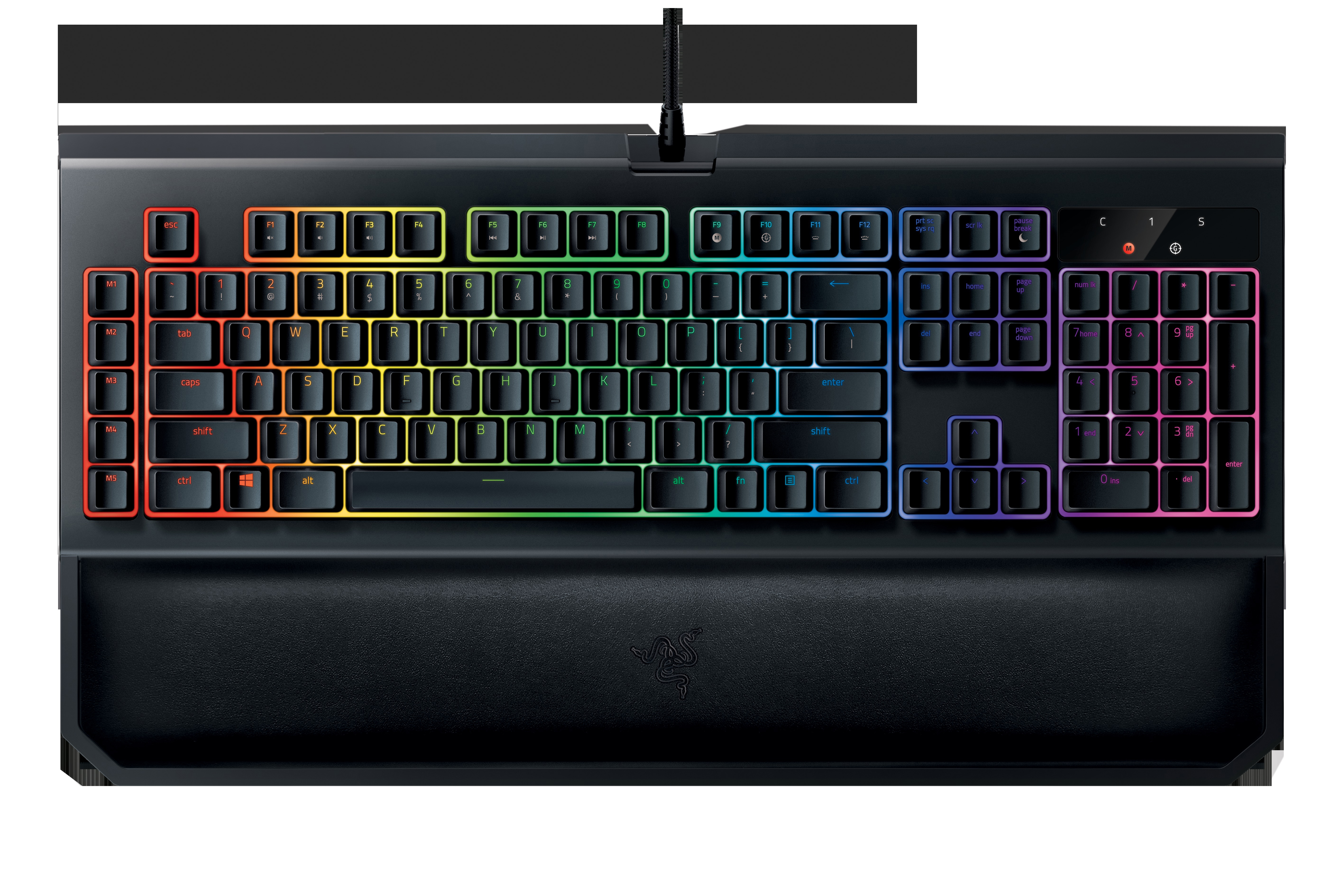 RAZER BlackWidow Chroma V2, Gaming Tastatur, Mechanisch, Razer Yellow, kabelgebunden, Schwarz
