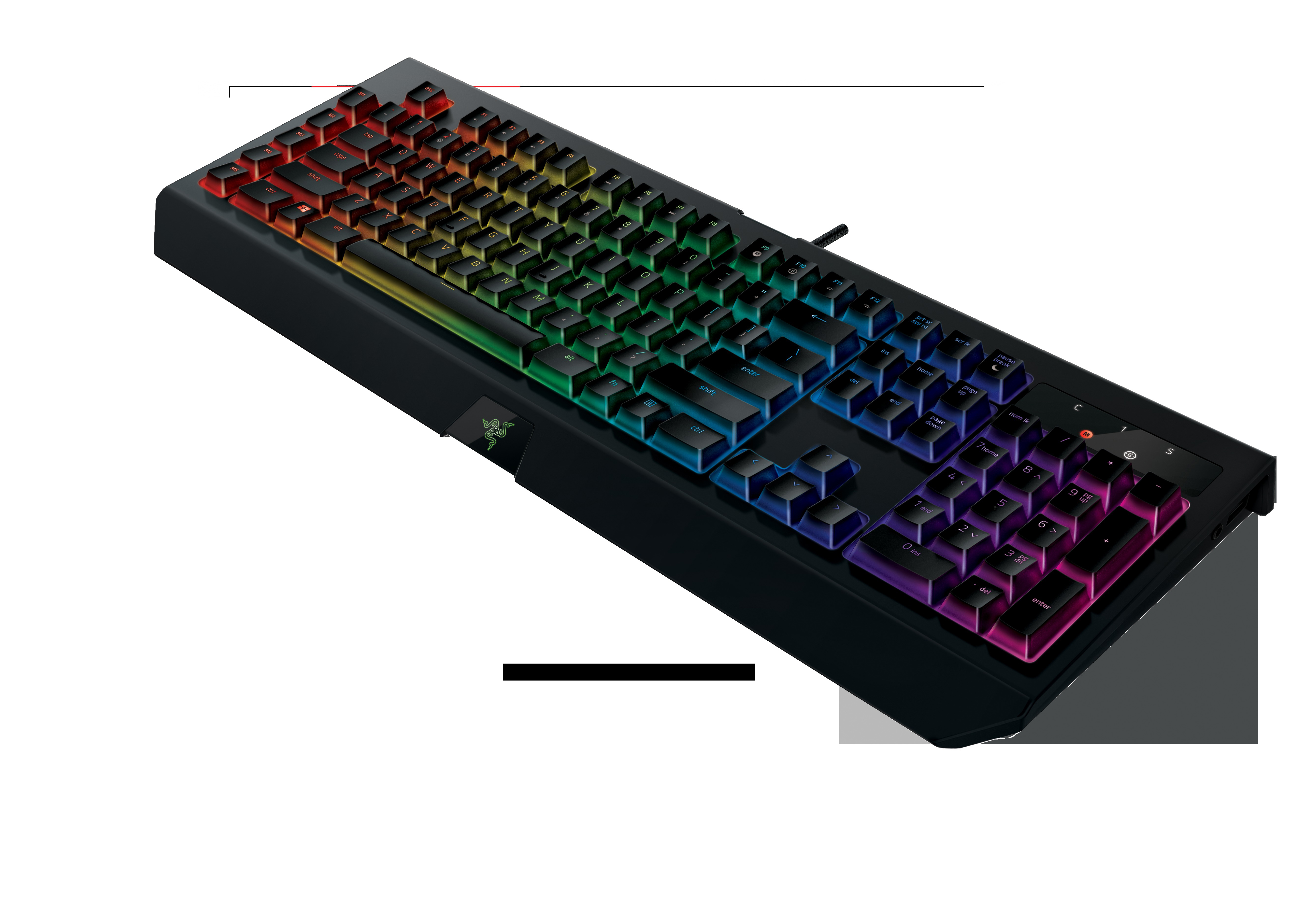 RAZER BlackWidow Chroma V2, Gaming Tastatur, Mechanisch, Razer Yellow, kabelgebunden, Schwarz