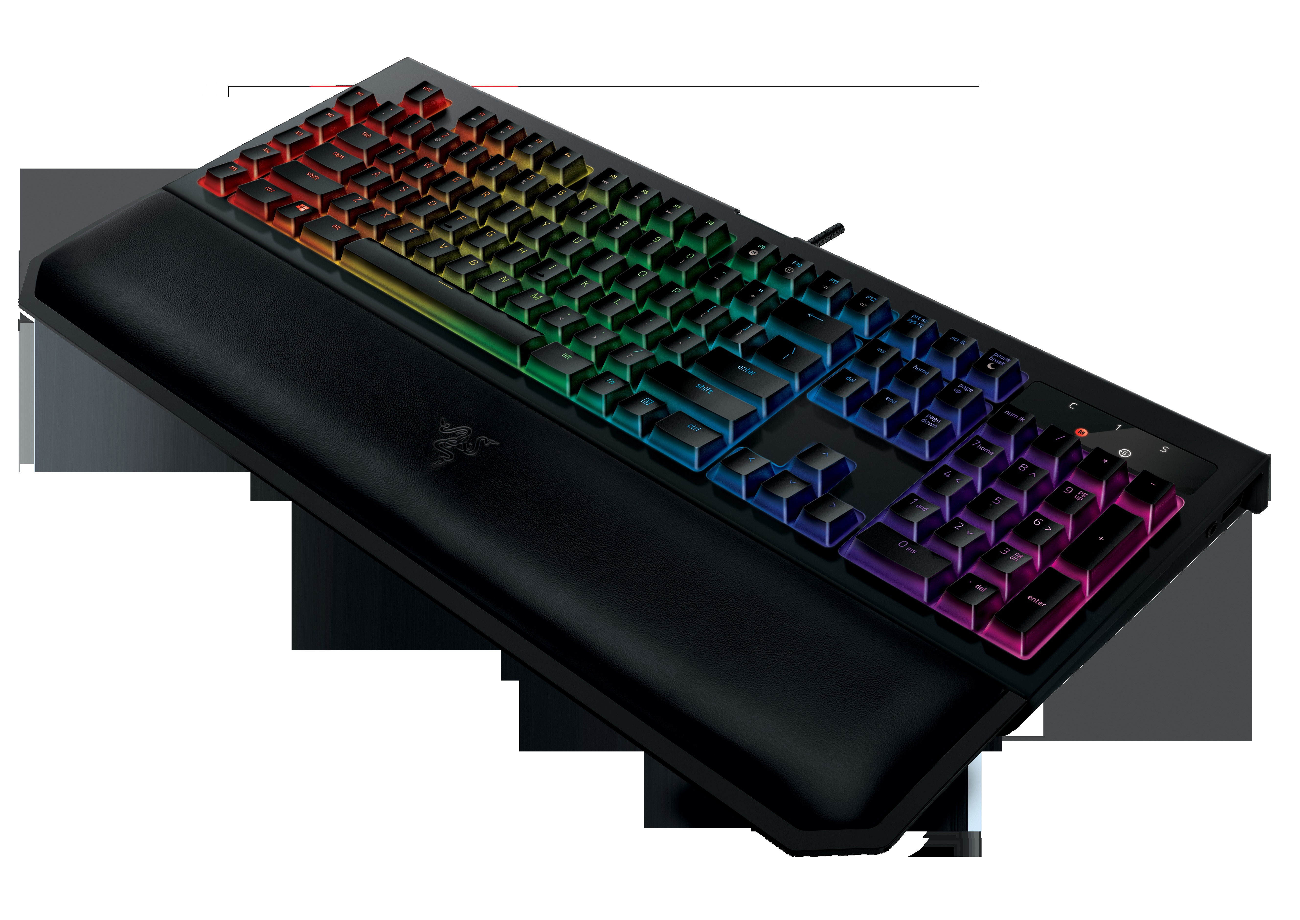 RAZER BlackWidow Chroma V2, Gaming Tastatur, Mechanisch, Razer Yellow, kabelgebunden, Schwarz