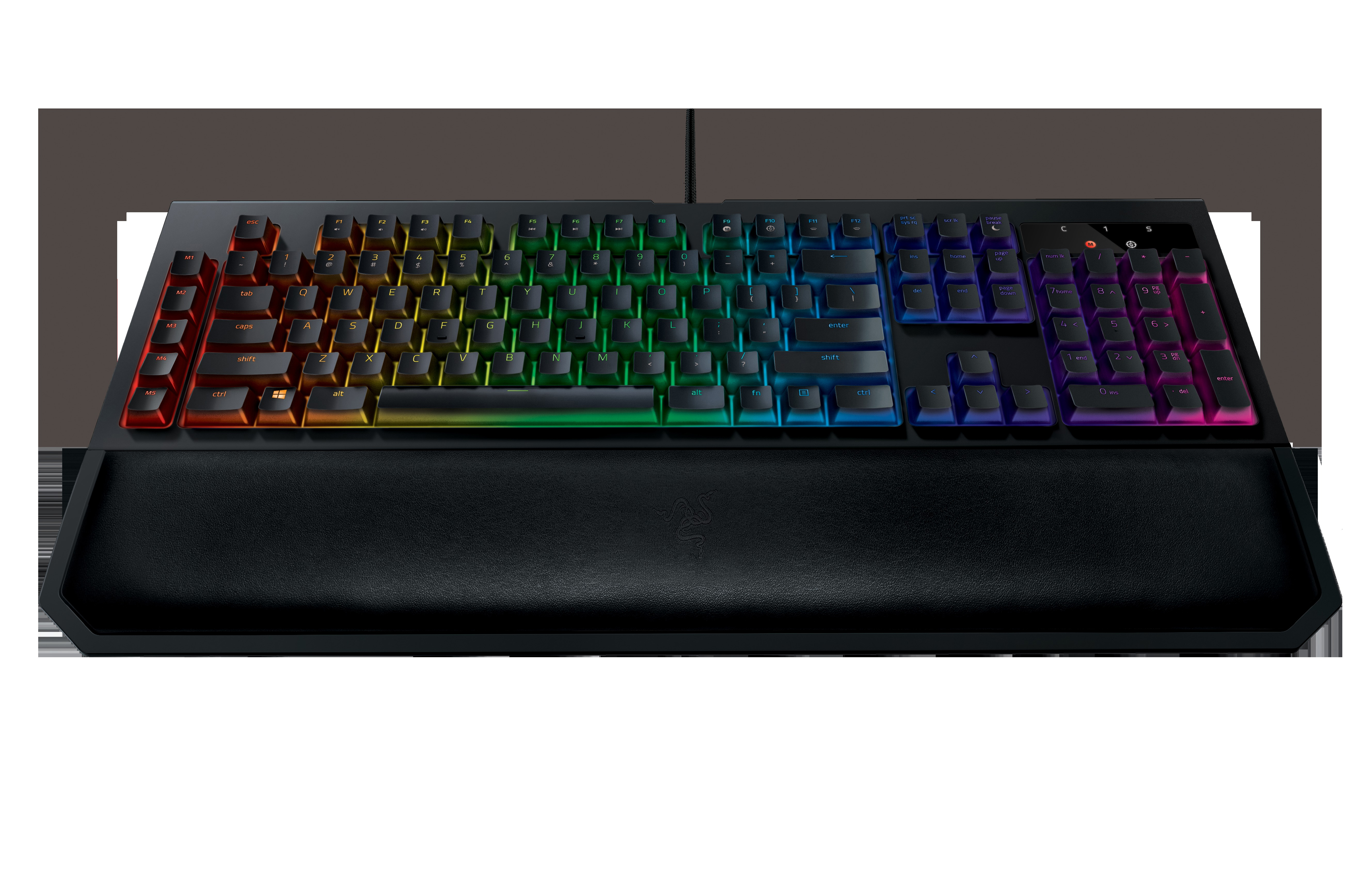 RAZER BlackWidow Chroma V2, Gaming Tastatur, Mechanisch, Razer Yellow, kabelgebunden, Schwarz