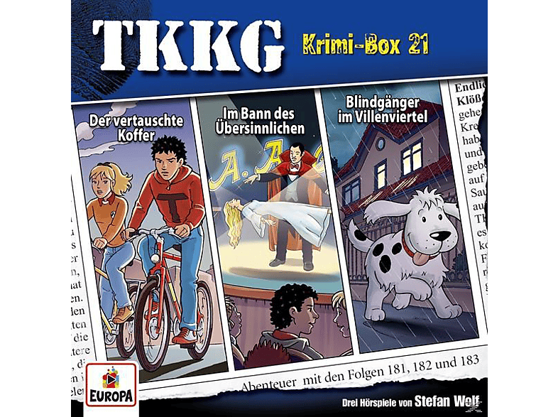 Tkkg, Stefan Wolf – Krimi-Box 21 (Folgen 181,182,183) – (CD)