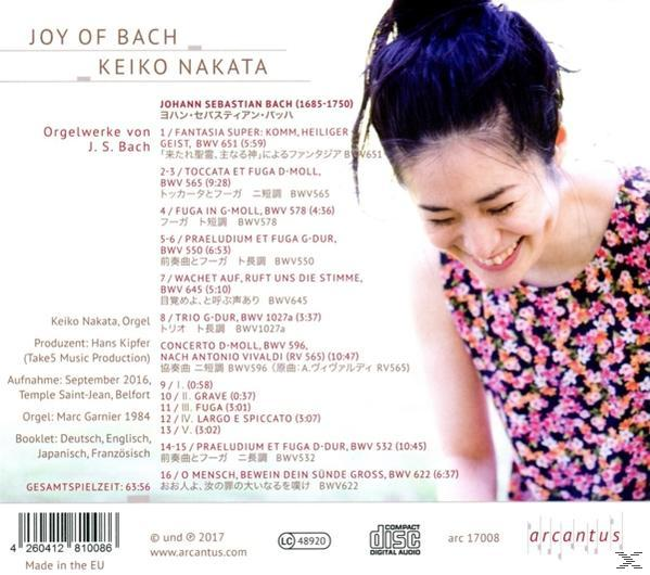 Keiko Nakata - Joy of Bach  - (CD)