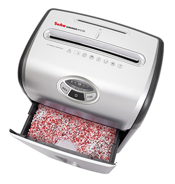 GEHA Office M10CD Aktenvernichter, Schwarz/Silber