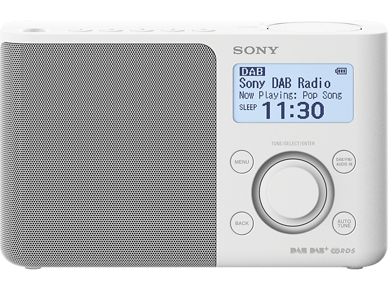 SONY XDR-S61D DAB+ Radio, digital, FM, DAB+, DAB, Weiß DAB/DAB+ Radios |  MediaMarkt