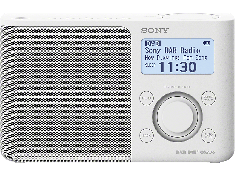 SONY DAB/DAB+ Radio XDRS61D, weiß, Digital Radio Portable online kaufen MediaMarkt