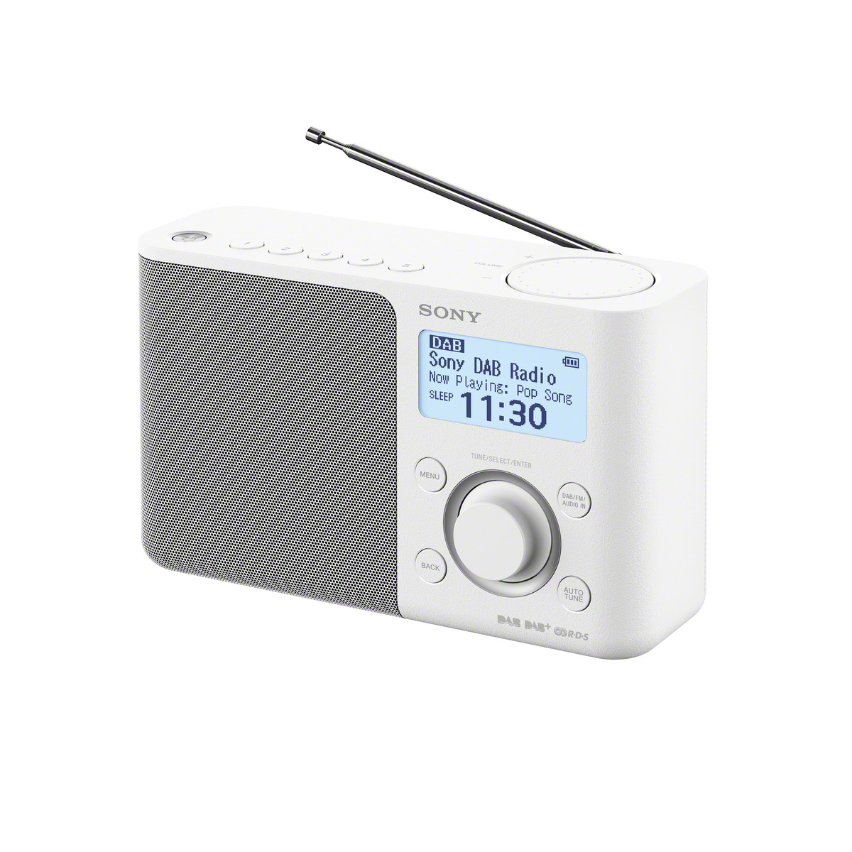 SONY XDR-S61D DAB+ Weiß Radio, DAB+, DAB, FM, digital