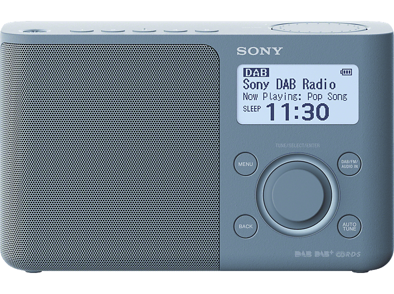 SONY XDR-S61D DAB+ Radio, Blau digital, FM, DAB, DAB