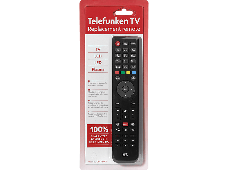 Afstandsbediening voor Telefunken apparaten