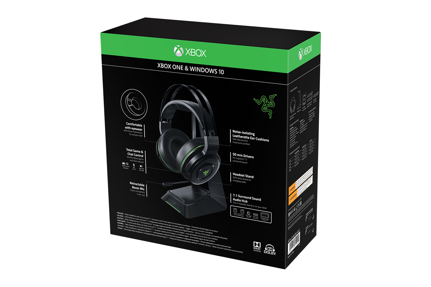RAZER Thresher Ultimate Xbox One, Over-ear Gaming Headset Schwarz/Grün