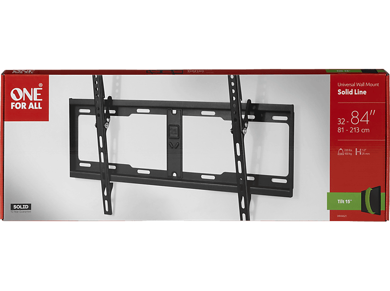 Thumbnail - ONE FOR ALL WM 4621 Wandhalterung, max. 90 Zoll, Neigbar, Schwarz