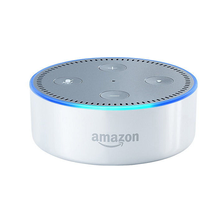 AMAZON Echo Dot 2. Generation Smart Speaker mit Sprachsteuerung, Weiß