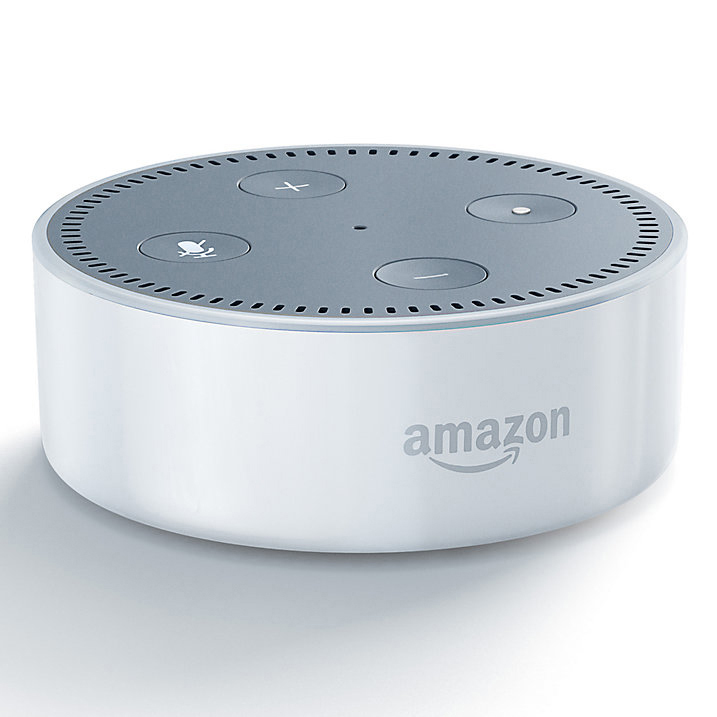 AMAZON Echo Dot 2. Generation Smart Speaker mit Sprachsteuerung, Weiß