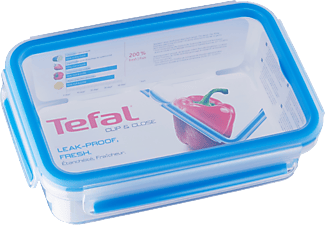 TEFAL K3021812 CLIP&CLOSE négyszögletű tároló  0.8L