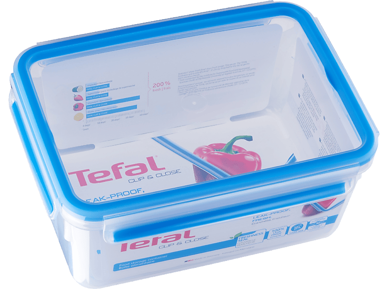 TEFAL K3021512 CLIP&CLOSE négyszögletű tároló 2.3L