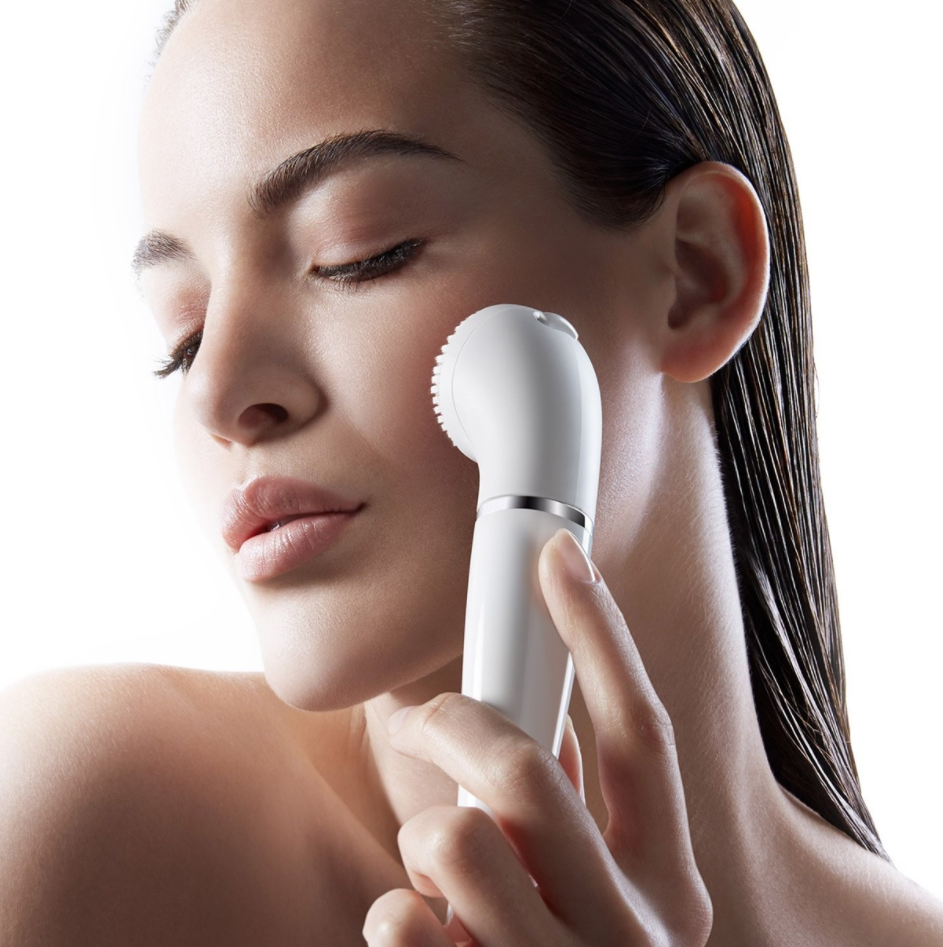 Épilateur électrique Braun AE-6244 - Avec Brosse Nettoyante Visage, Rose Doré, étanche, Pour épilation Efficace Et Soin De La Peau