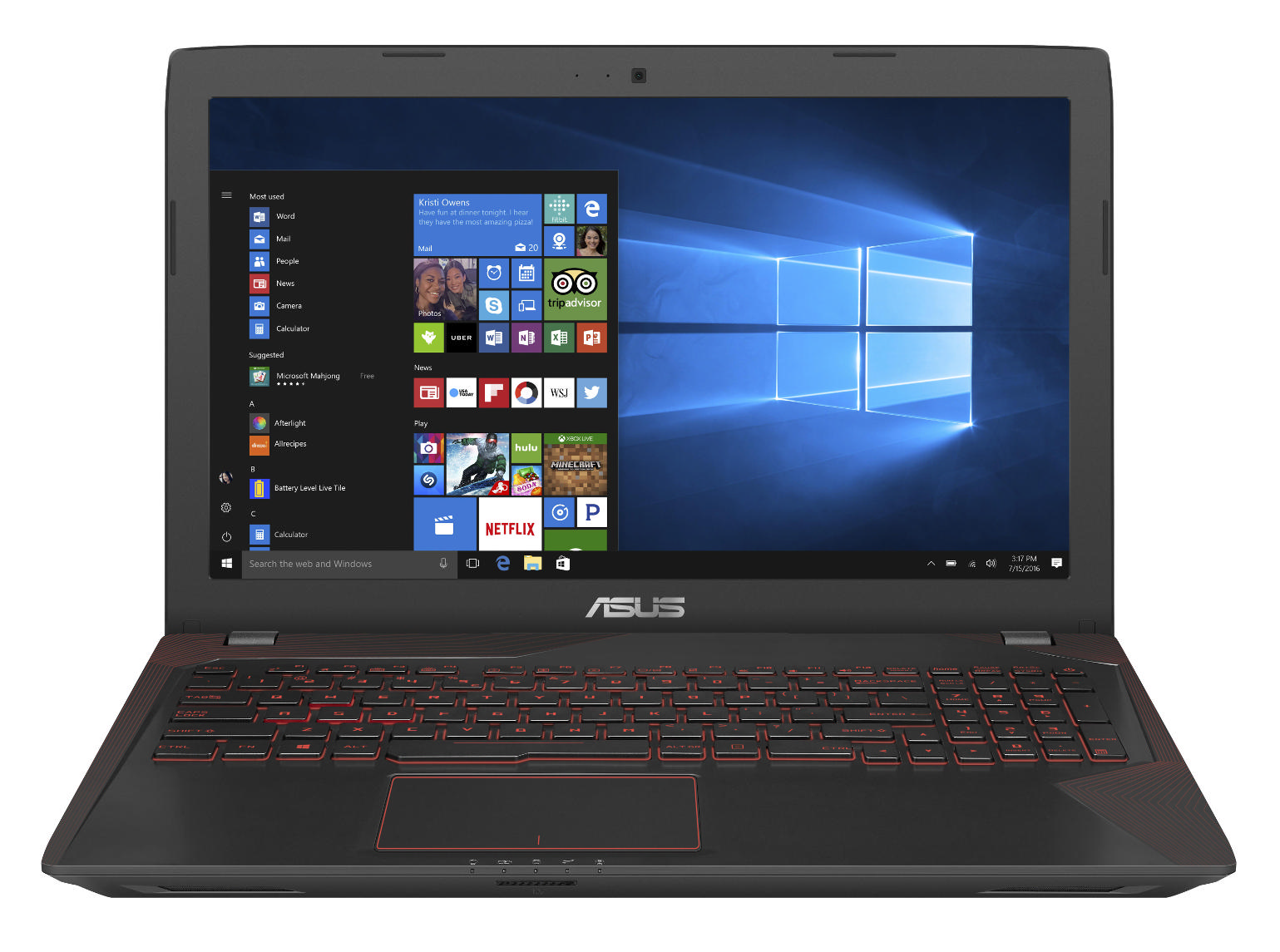 ASUS FX553VD-DM592T Intel Core i7-7700HQ 12GB 1 TB 4GB GDDR5 NVIDIA GTX 1050 Laptop