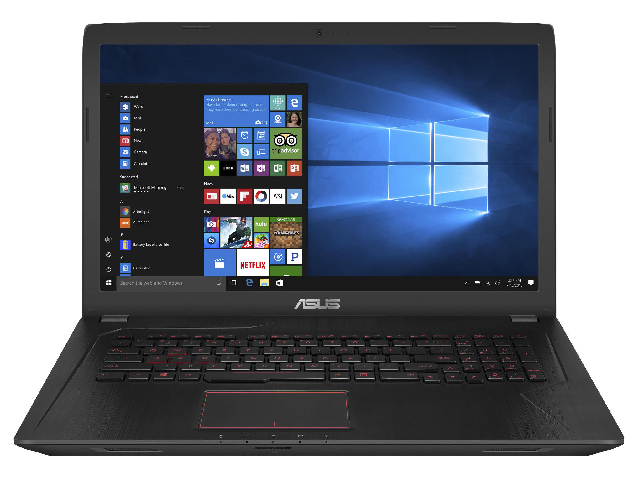 ASUS FX753VD-GC176T 17.3" Full HD 16GB  Intel Core i7-7700 Laptop