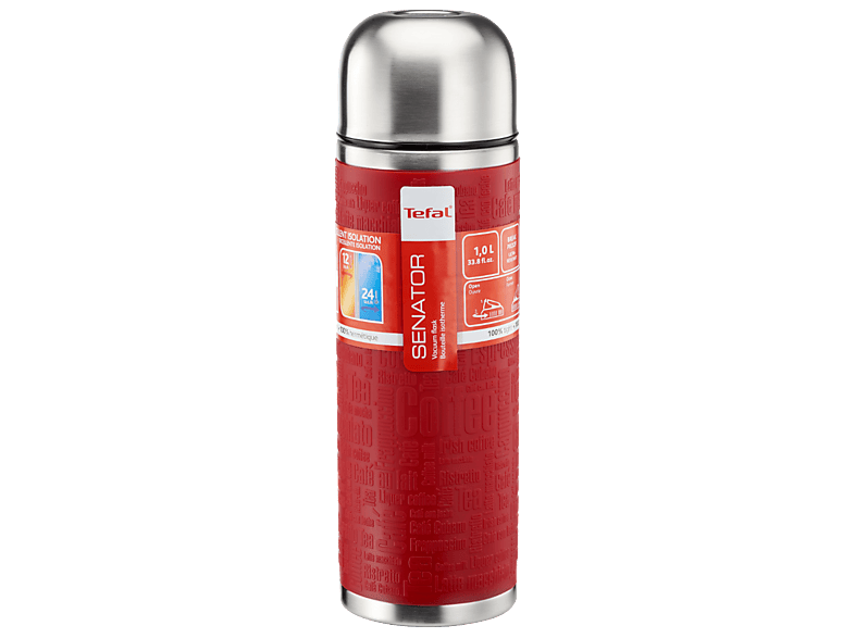 Soft Grip RVS Isoleerkan 1.0 L Raspberry | Family cooking