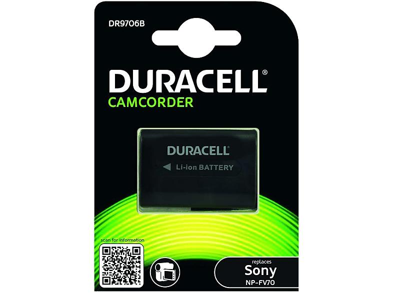 DURACELL Batterij DR9706B - Sony NP-FV70 & NP-FV90