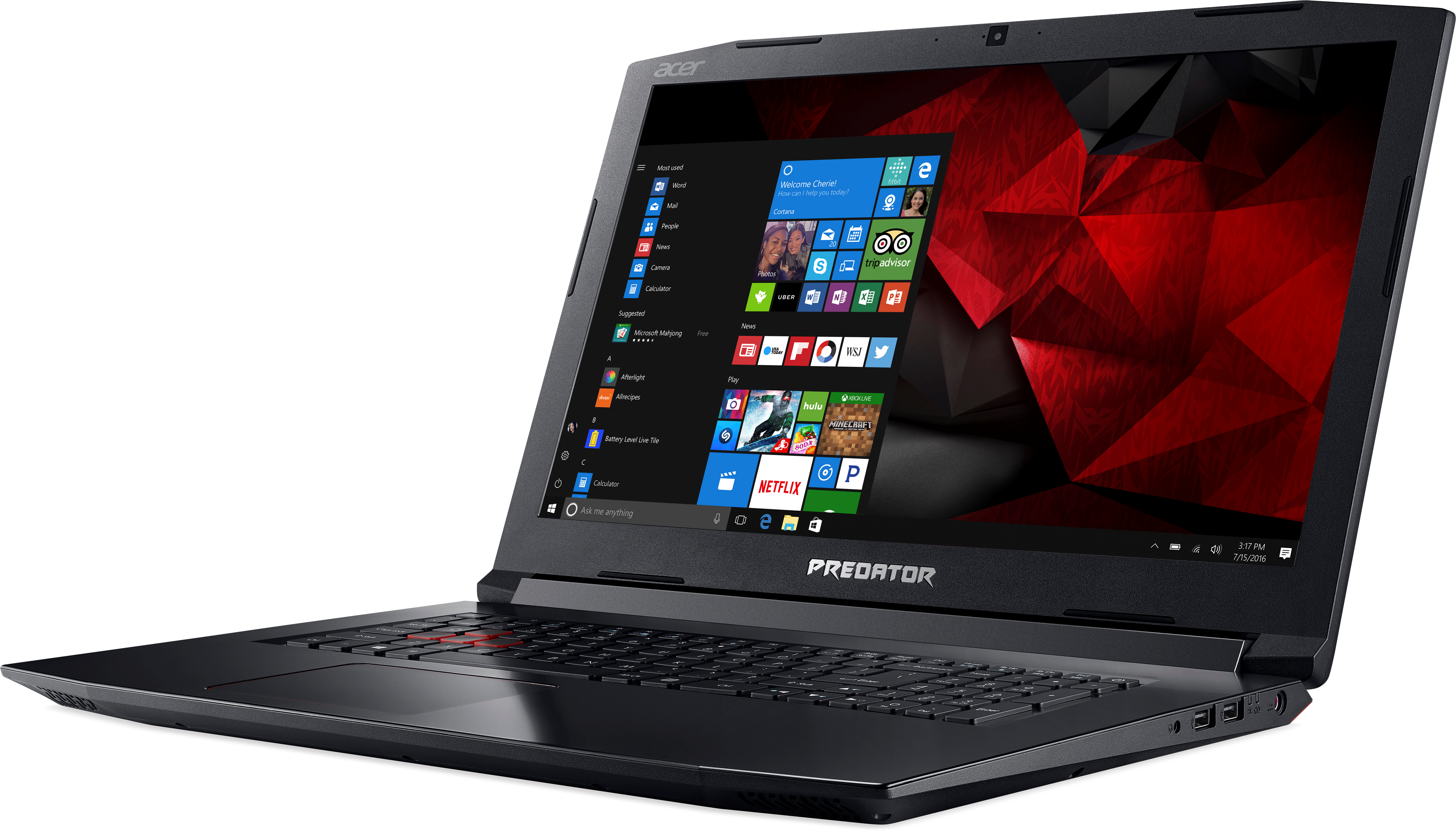ACER Gaming Notebook Predator Helios 300 PH317-52-77G3 (NH.Q3DEV.002) - (Ausstellungsstück) Gaming Notebook, 17,3 Zoll, Full-HD, Intel® Core™ i7-8750H Prozessor
(9M Cache, bis zu 4.10 GHz), 16 GB, 1000 GB HDD + 128 GB SSD