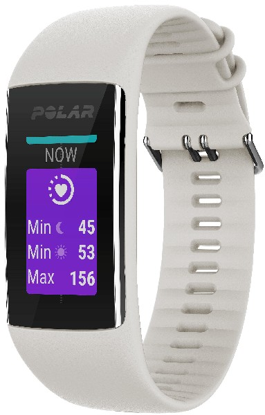 Pulsera de actividad - Polar A370, Sumergible, GPS, Bluetooth, Talla M/L, Blanco