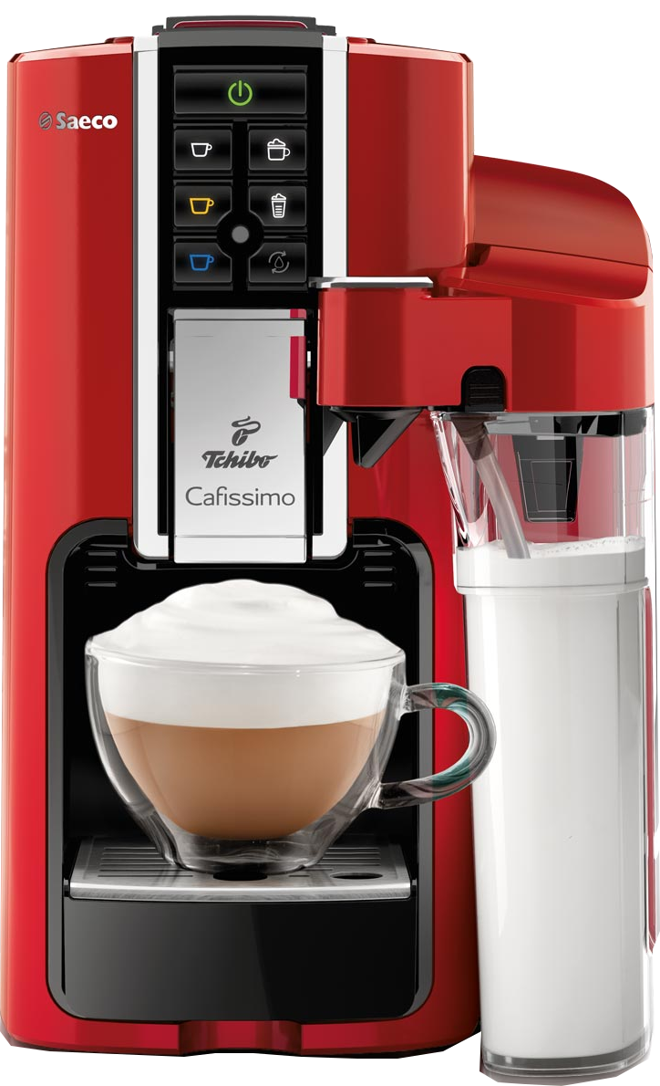 TCHIBO Cafissimo Latte kapszulás kávéfőző, piros