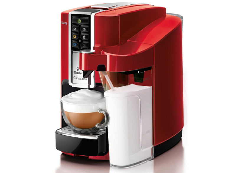 TCHIBO Cafissimo Latte kapszulás kávéfőző, piros