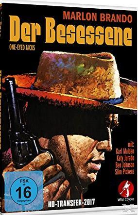 DVD-Cover von 'One-Eyed Jacks' mit Marlon Brando. Cowboy mit einer Waffe.
